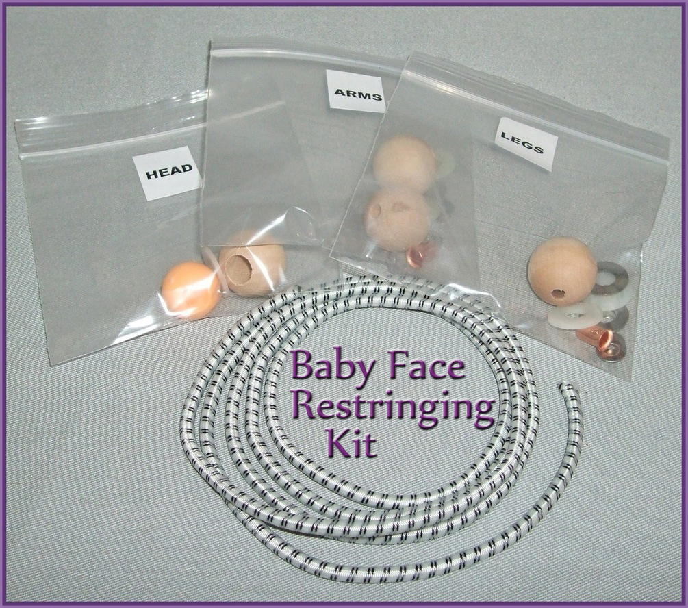 PrillyCharmin Dolls Restringing Kit for Baby Face Dolls by Galoob